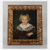 Theodor Matthei, Jungenportrait, Öl auf Leinwand