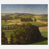 Hartwig von Platen, Märkische Sommerlandschaft, Öl auf Leinwand um 1920