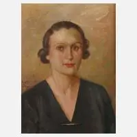 Tancredi Spotti, Damenportrait, Öl auf Leinwand
