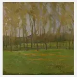 Henrik Steffen, Impressionistische Landschaft, 1910, Öl auf Leinwand