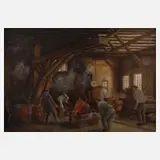 Wolfgang Taubert, Eisengießerei Katzhütte, Öl auf Holzfaserplatte