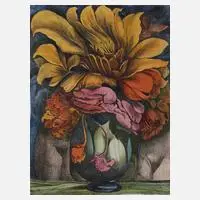 Prof. Ernst Fuchs, "In der Fülle des Sommers", aquarellierte