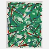 Gudrun Hillmann, Abstrakte Komposition, Farblithographie