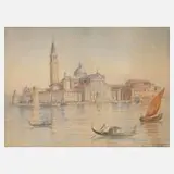 Herman Theodor Holmgren, San Giorgio Maggiore, 1885, Aquarell