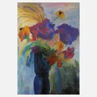 Lothar Malskat, Blumenstillleben, Aquarell