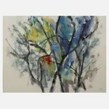 Rudolf Meissner, Vegetationsstudie, Aquarell