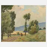 Emil Block, "Spätsommertag", Öl auf Leinwand