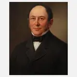 Jan Adolf Brandeis, Herrenportrait, 1869, Öl auf Leinwand