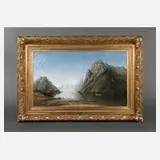 Therese Fuchs, Norwegische Fjordlandschaft, 1893, Öl auf Leinwand