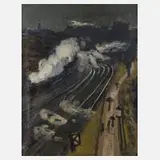 Kay Christensen, "Hamburg", Öl auf Leinwand