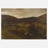 Carl Jutz der Jüngere, Herbstlandschaft, Öl auf Leinwand