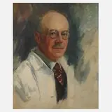Oskar Kasper, Selbstportrait, Öl auf Leinwand