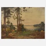 Hans Salzmann, Seelandschaft, Öl auf Leinwand