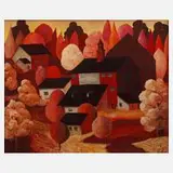 Walt Kuhn, Häuser und Wald