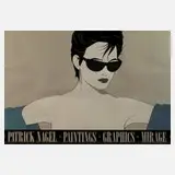 Patrick Nagel, Frau mit Sonnenbrille, Farbsiebdruck