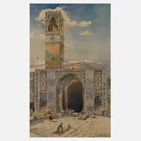 Albert Hunnemann, Orientalische Szene, 1935, Aquarell
