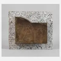 Karl Knappe, Bronzerelief, Bronze