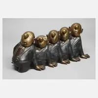 Loriot, "Comedian Harmonists" Bronze, Bronze