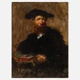 Carl Mayr-Graetz, Der Advokat, Öl auf Holz