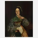 Poschenrieder, Dame in Tracht, Öl auf Leinwand