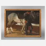 Prof. Ludwig von Herterich, "Ein Ritter", Öl auf Leinwand