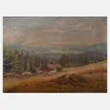 Miloš Krátký, Im Gebirge, Öl auf Leinwand und Keilrahmen