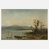 Gustav Koken, Chiemseelandschaft, Öl auf Leinwand