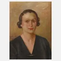 Tancredi Spotti, Damenportrait, Öl auf Leinwand