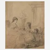 Anton Ebert, Gratulation, Bleistift auf Papier