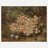 G. M. Whitely, Waldstück, Mischtechnik auf Papier