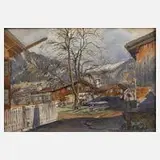 Dr.-Ing. Josef Weidenbacher, "Aus Oberstdorf", 1927, Mischtechnik