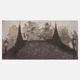 Karla Schoppe, "Paradiesbrücke", Radierung