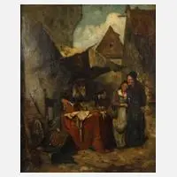 Karl Stuhlmüller, Der Quacksalber, Öl auf Leinwand