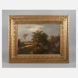 Hugo Veit, Sommerliche Landpartie, Öl auf Leinwand