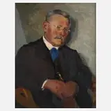 Mathilde Kummer-Kroell, Herrenportrait, Öl auf Leinwand
