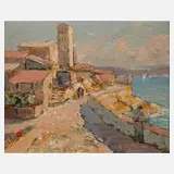 C. Millet, "Antibes", pastellner