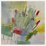 Greet Helsen, Komposition, Acryl auf Leinwand