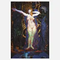 Prof. Ernst Fuchs, "Die Entkleidung der Esther"
