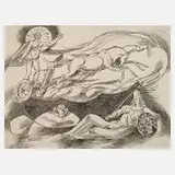 Curd Lessig, "Apollo u. Athene", Radierung