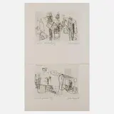 Horst Peter Meyer, Zwei Graphiken, Radierungen