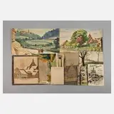 Prof. Kurt Hermann Wittlinger, Teilnachlass, Aquarelle und Zeichnungen