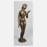 Theodor Eichler, Stehender weiblicher Akt, Bronze