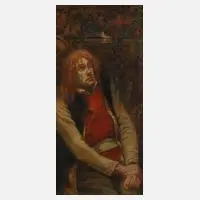 Eugène Martial Simas, Mann unter Kastanie, 1862, Öl auf Leinwand
