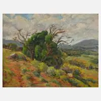 Sommerlandschaft by Maurice Braun, Öl auf Sperrholzplatte, offered Sep 2023