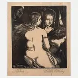 Rudolf Bölsche, "Nach Rubens", Holzschnitt auf Japanpapier