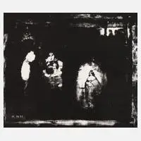 Albert Ebert, "Die Weihnachtslegende", 1972, Lithographie auf leichtem Karton