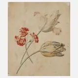 Albertus Jonas Brandt, Frühlingsblumen, Aquarell auf Papier
