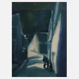 Blaue Stunde by Günter Fink, Aquarell, offered Sep 2023