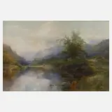 Edmund Phipps, Frühsommer am Bergsee, Mischtechnik