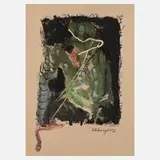 Gil Schlesinger, "Das Pfauentier", Mischtechnik